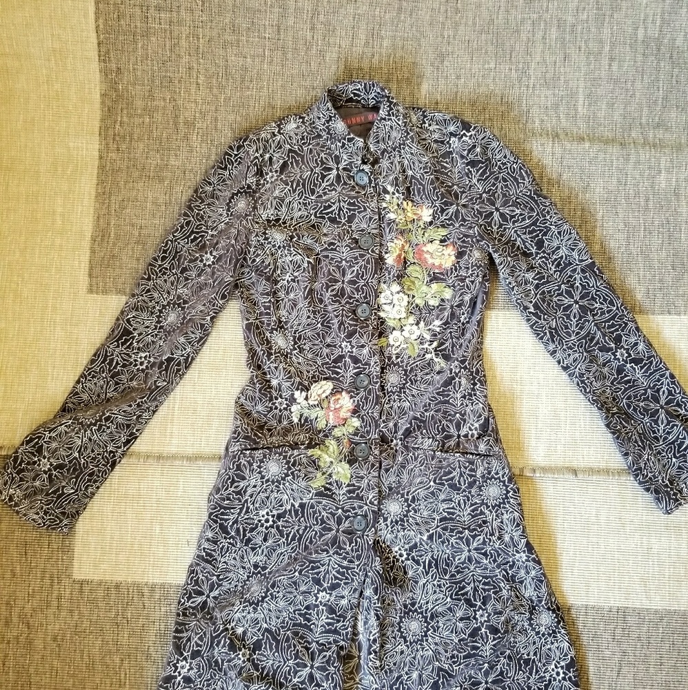 Johnny Was beautiful tunic style coat